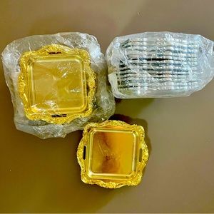 Gold and Silver Mini Trays